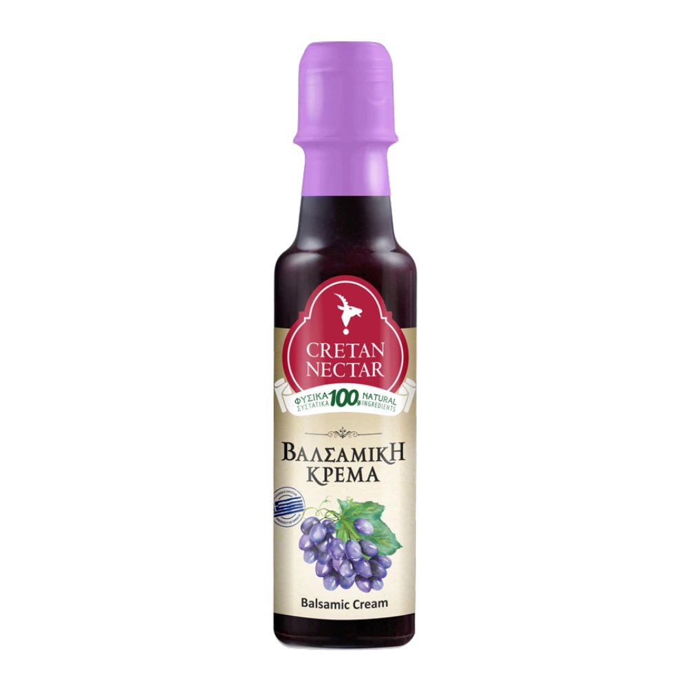 Cretan Nectar Balsamicokräm, en fantastiskt god balsamicokräm gjord på enbart naturliga ingredienser